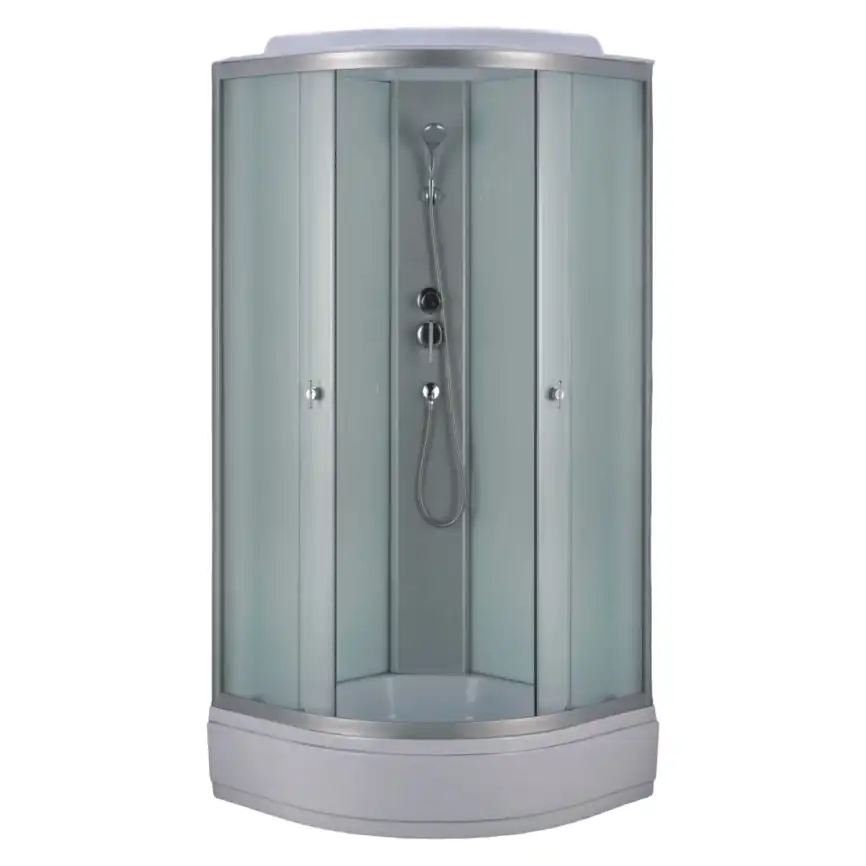Душевая кабина Loranto 90х90, средний поддон, Матовое стекло, CS-985TM/W-90 фото 1