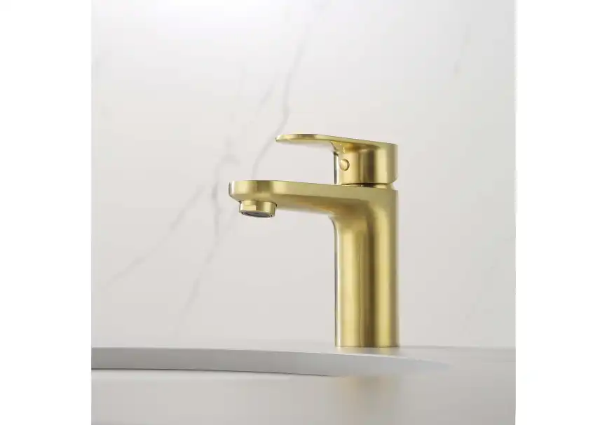 Смеситель для раковины Aquatek Ника AQ1810BG, Золото матовое фото 7