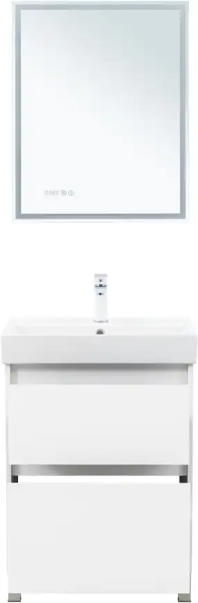 Тумба под раковину Aquanet Nova Lite 2.0 60 напольная, белый глянец, 346336 фото 8