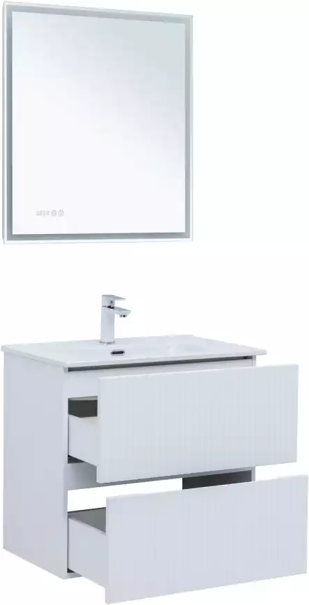 Тумба под раковину Aquanet Джейн 70 белый матовый 313285 фото 6