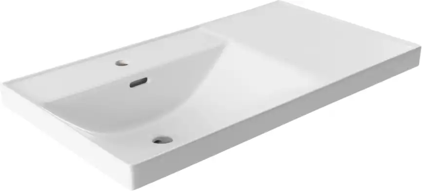 Раковина Aquanet Side 90 левая, белая, 347438 фото 5