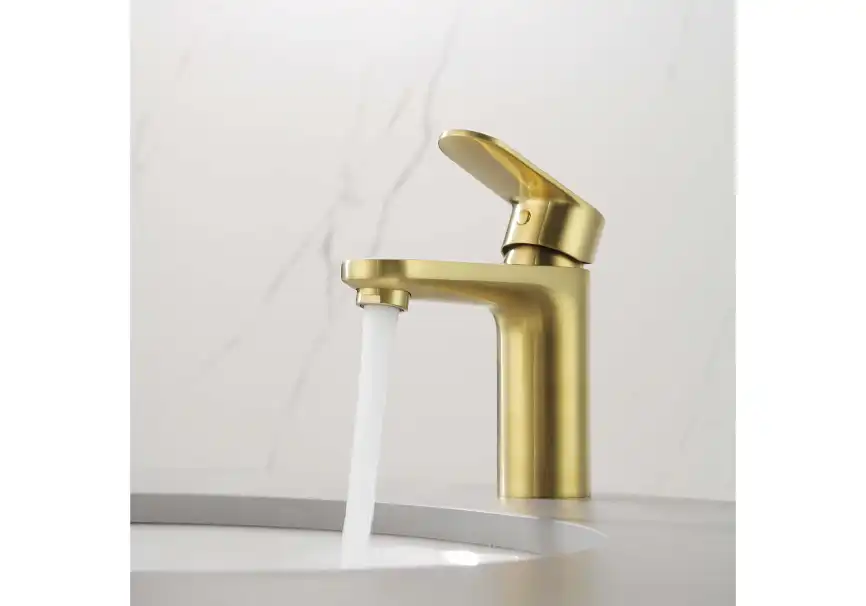 Смеситель для раковины Aquatek Ника AQ1810BG, Золото матовое фото 9