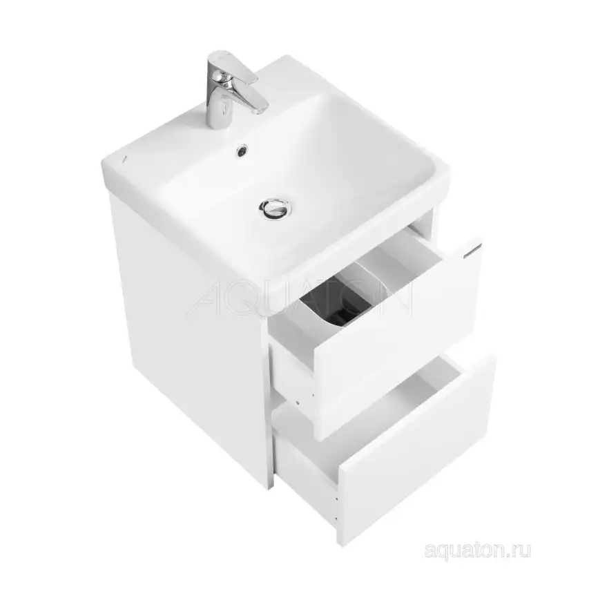 Тумба под раковину Aquaton Сканди 45 1A251601SD010 подвесная цвет, белый фото 3