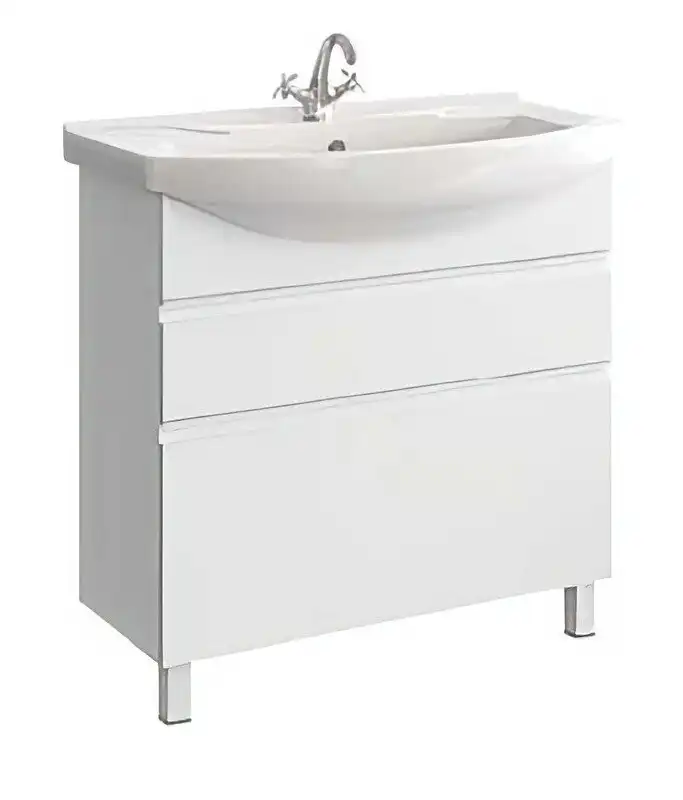 Тумба с раковиной напольная Aqwella Rodos 85 см, ROD01082N, цвет Белый фото 1