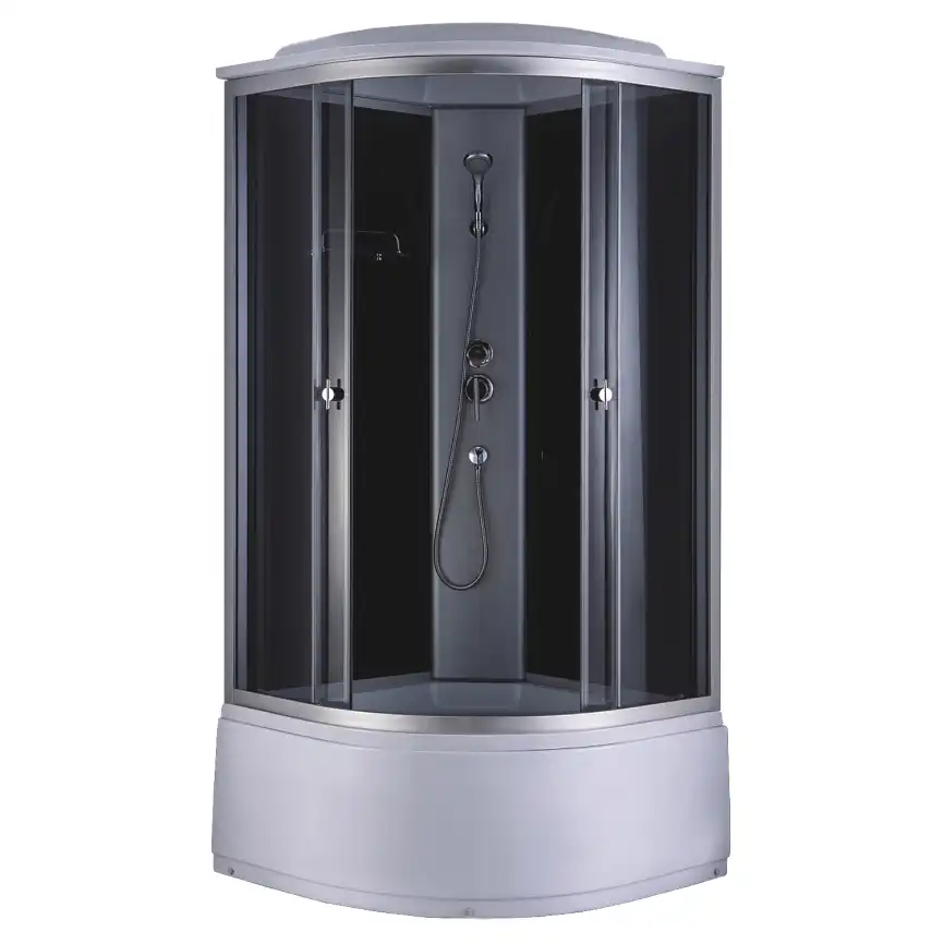 Душевая кабина Loranto 100х100, высокий поддон, Тонированное стекло, CS-888EATM/B-100 фото 1
