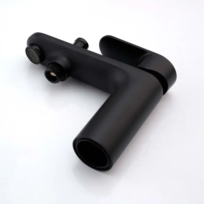 Смеситель на борт ванны Aquatek Ника AQ1844MB, Черный матовый фото 4