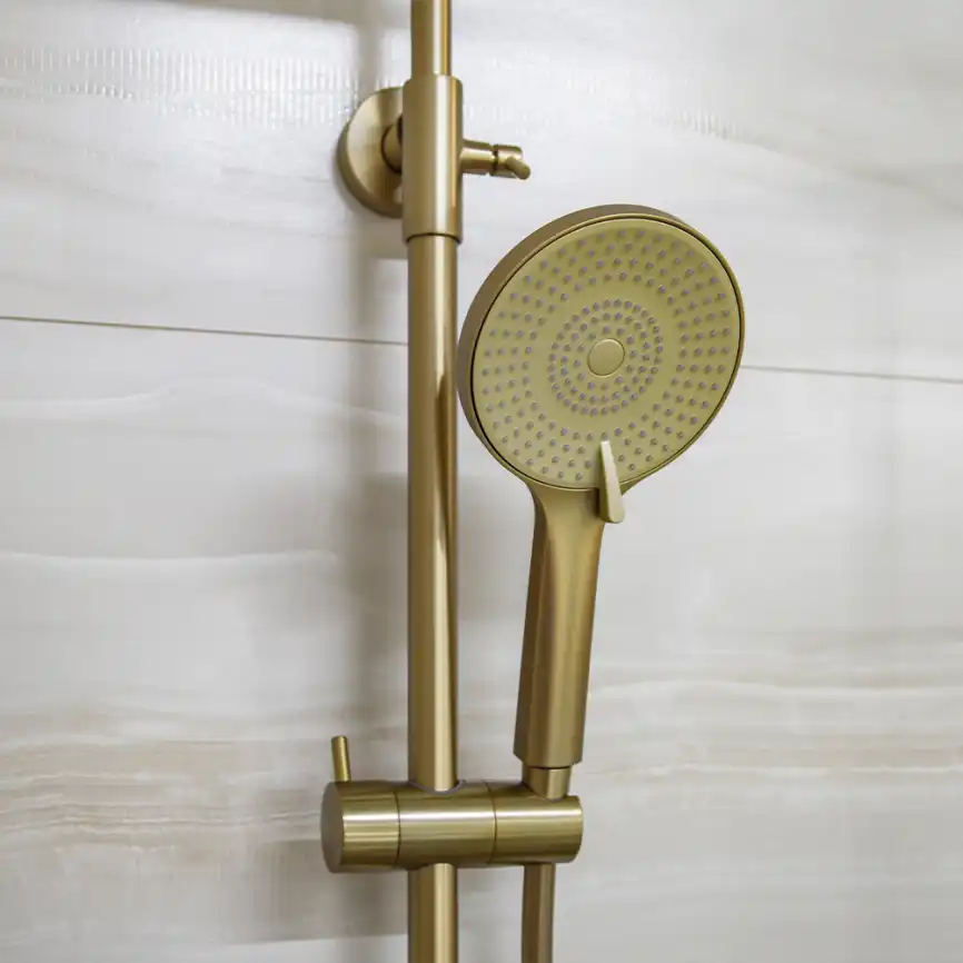 Душевая система AVS Slimmer 811-122-BG, брашированное золото фото 10