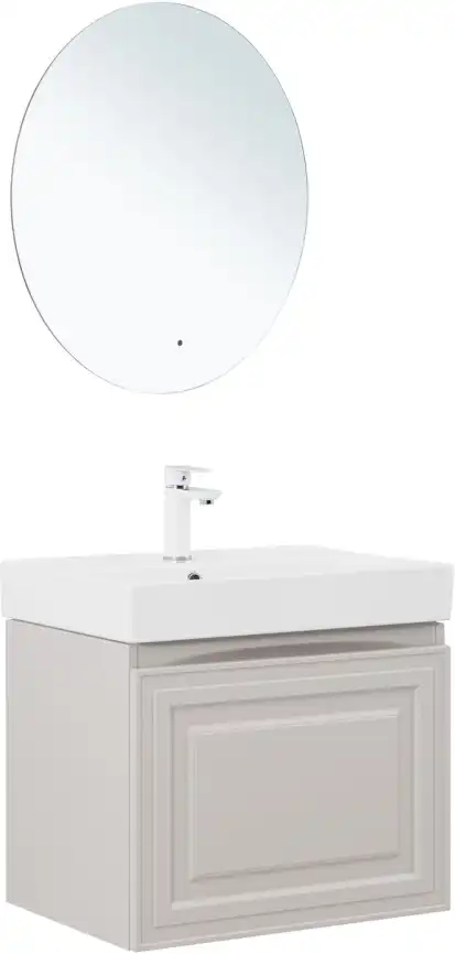 Тумба под раковину Aquanet Агата 60 бежевый, 345486 фото 7