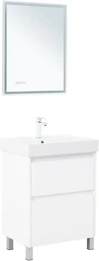 Тумба под раковину Aquanet Nova Lite 2.0 60 напольная, белый глянец, 346336 фото 7