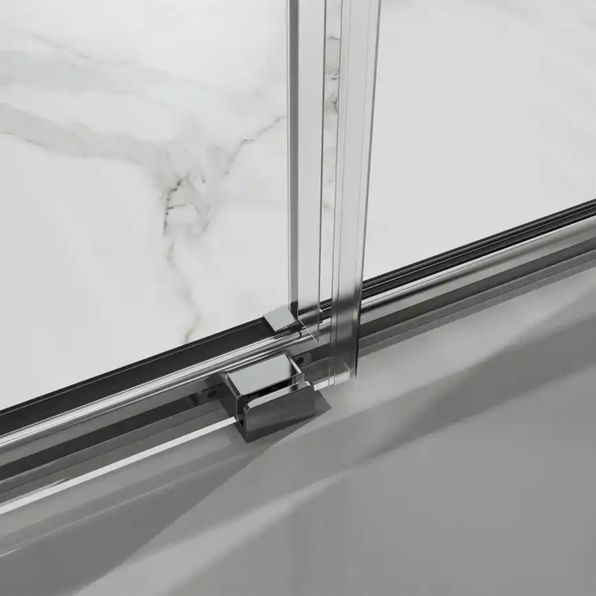 Душевая дверь Azario 100 AZ-Y43-100-MGR-CL, профиль графит матовый, стекло Прозрачное фото 6