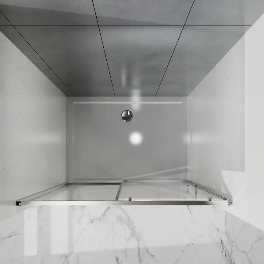 Душевая дверь Azario 100 AZ-Y43-100-MGR-CL, профиль графит матовый, стекло Прозрачное фото 3