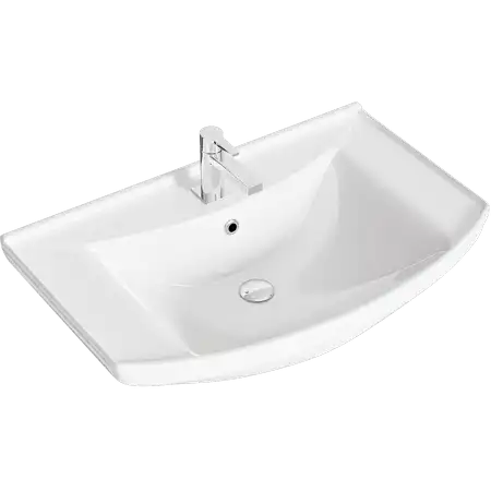 Тумба с раковиной напольная Aqwella Corsica 75 см, KOR0107, цвет Белый фото 2