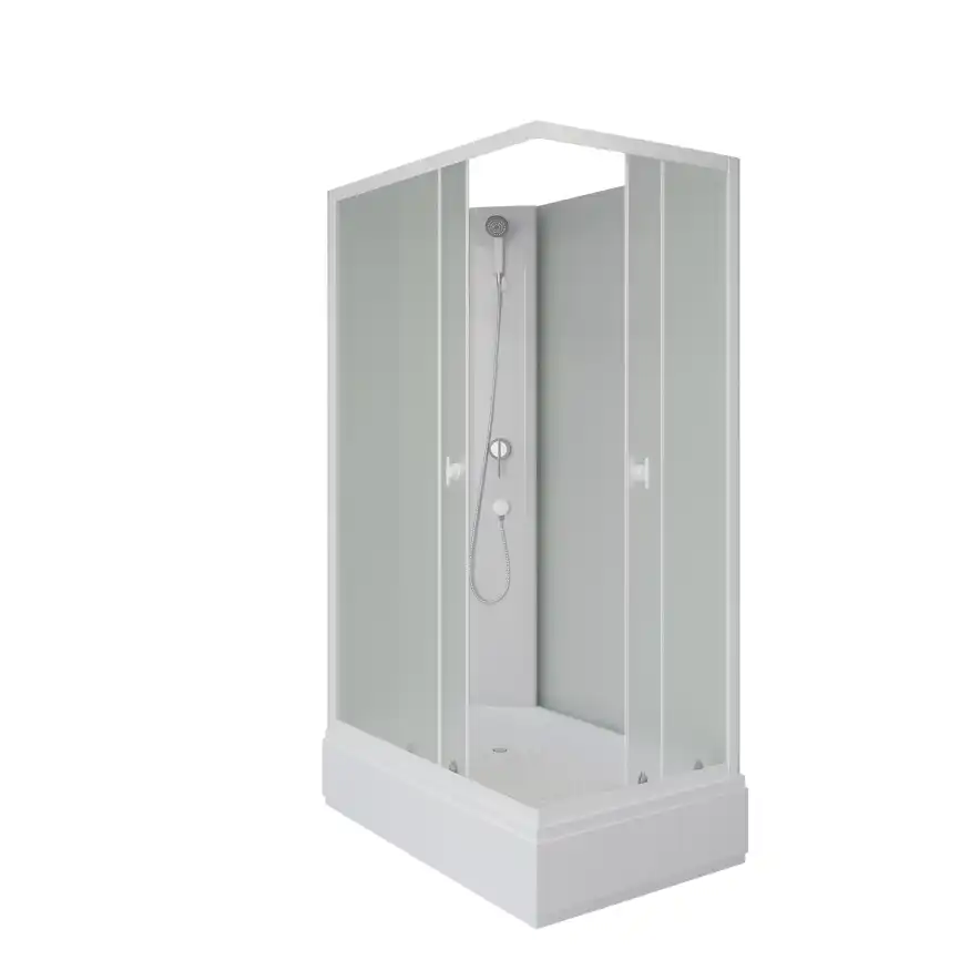 Душевая кабина Niagara Promo 100х80х200 P100/80/26Q/MT/BK средний поддон, без гидромассажа фото 2