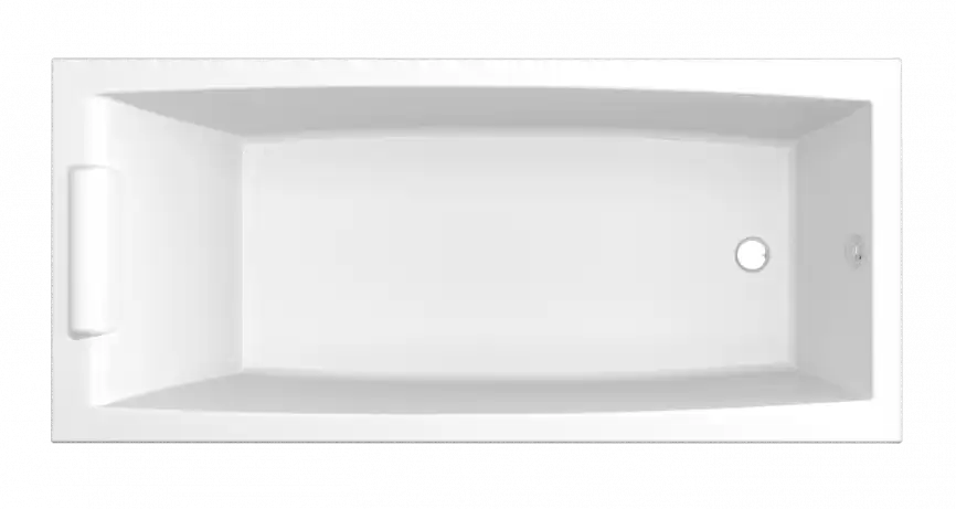 Акриловая ванна Marka One AELITA 165х75 01ае1675 прямоугольная, Белая фото 1