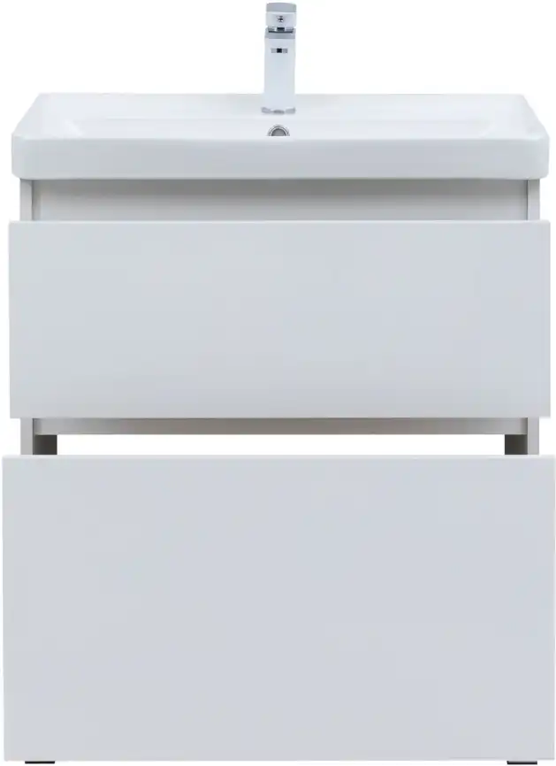 Тумба под раковину Aquanet Вега 70 напольная, белый глянец, 344122 фото 7