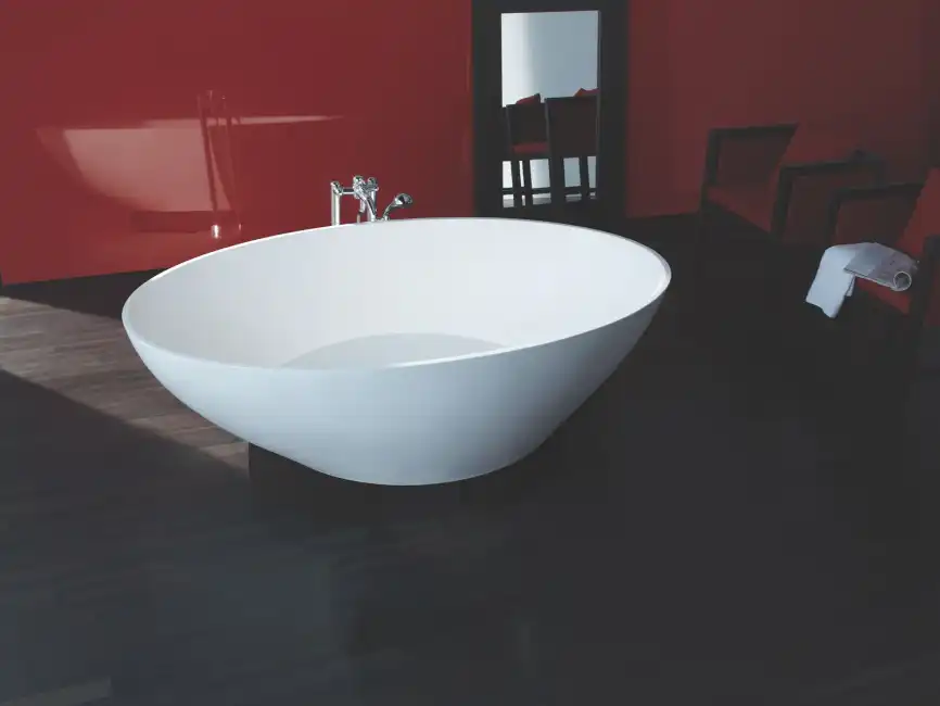 Ванна из искусственного камня Kolpa-San TRISTAN-FS 196X117 WHITE 815980 фото 2