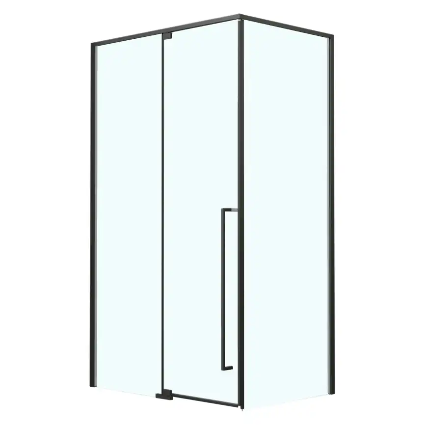 Душевой уголок Azario MALE SQR 90х90 AZ-J50-90-MB-CL, профиль черный матовый, стекло Прозрачное фото 2