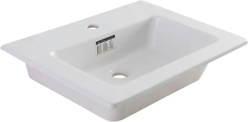 Раковина  Allen Brau Fantasy 62х47х14 4.11023.20, Белая глянцевая фото 1