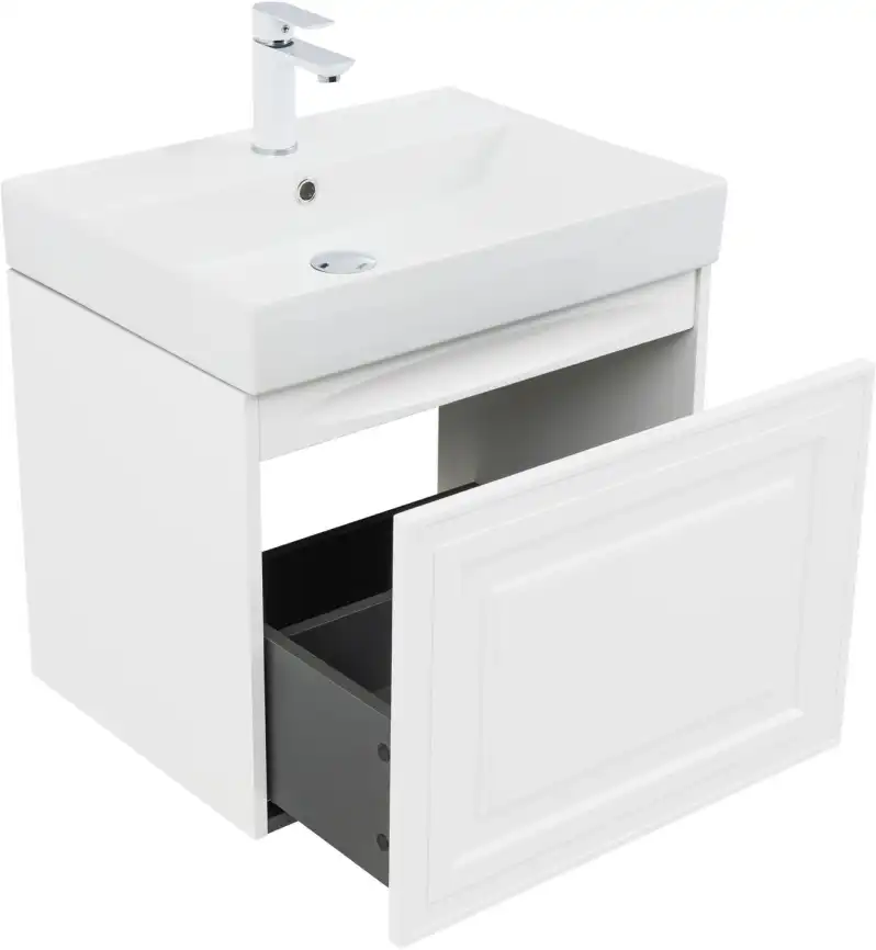 Тумба под раковину Aquanet Агата 60 белый сатин, 345480 фото 4