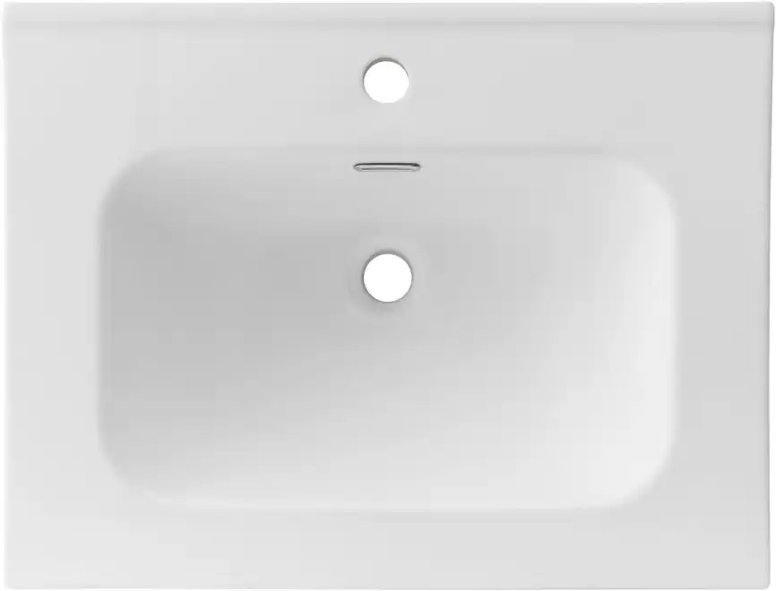 Раковина Aquanet Flat 60 330429 прямоугольная, Белая матовая фото 3