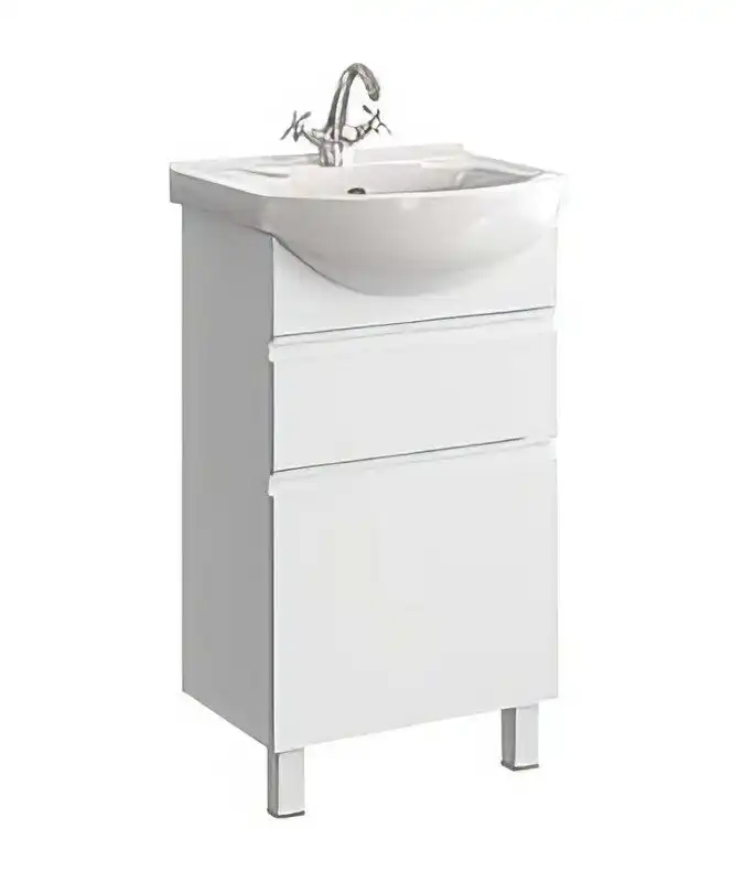 Тумба с раковиной напольная Aqwella Rodos 50 см, ROD01052N, цвет Белый фото 1