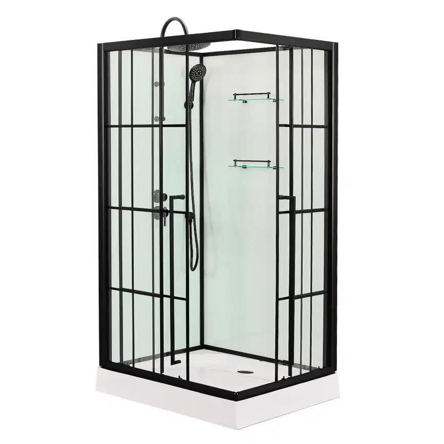 Душевая кабина Loranto 120х80, низкий поддон, Прозрачное стекло, CS-3008TM/W-120L фото 1