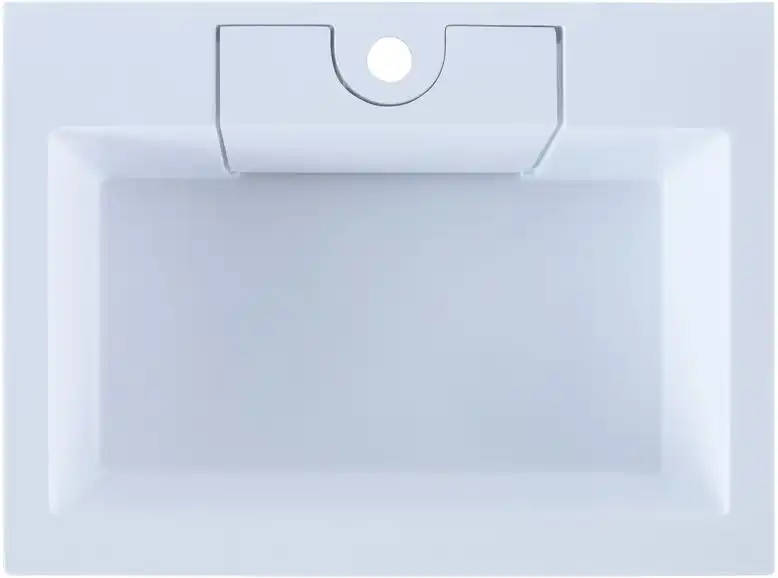 Раковина Aquanet Фортуна 60 181907 прямоугольная, Белая глянцевая фото 6