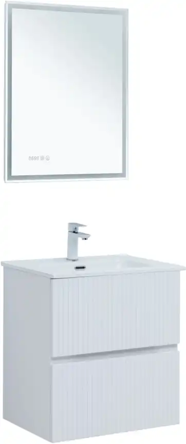 Тумба под раковину Aquanet Джейн 60 белый матовый 313284 фото 9