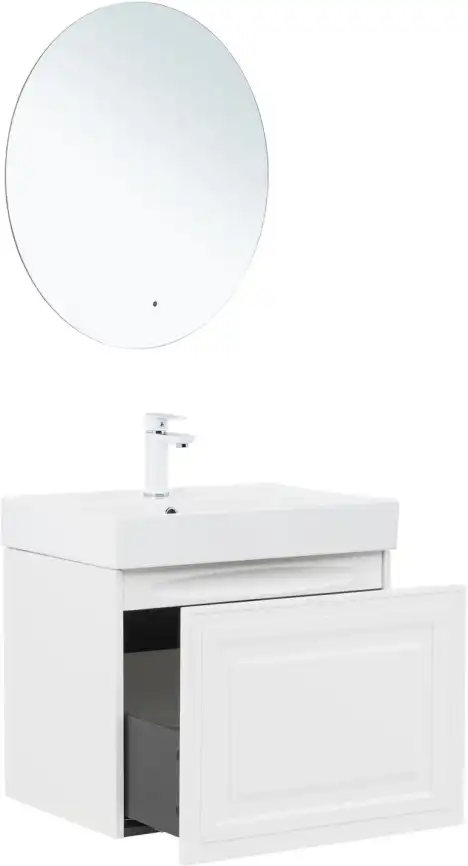 Тумба под раковину Aquanet Агата 60 белый сатин, 345480 фото 6