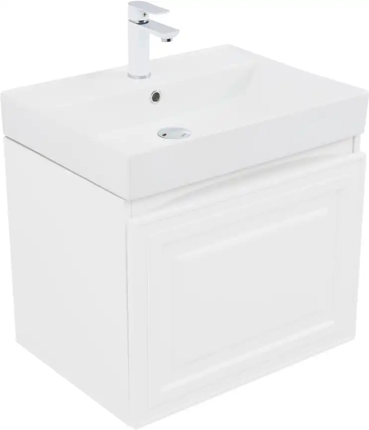 Тумба под раковину Aquanet Агата 60 белый сатин, 345480 фото 5