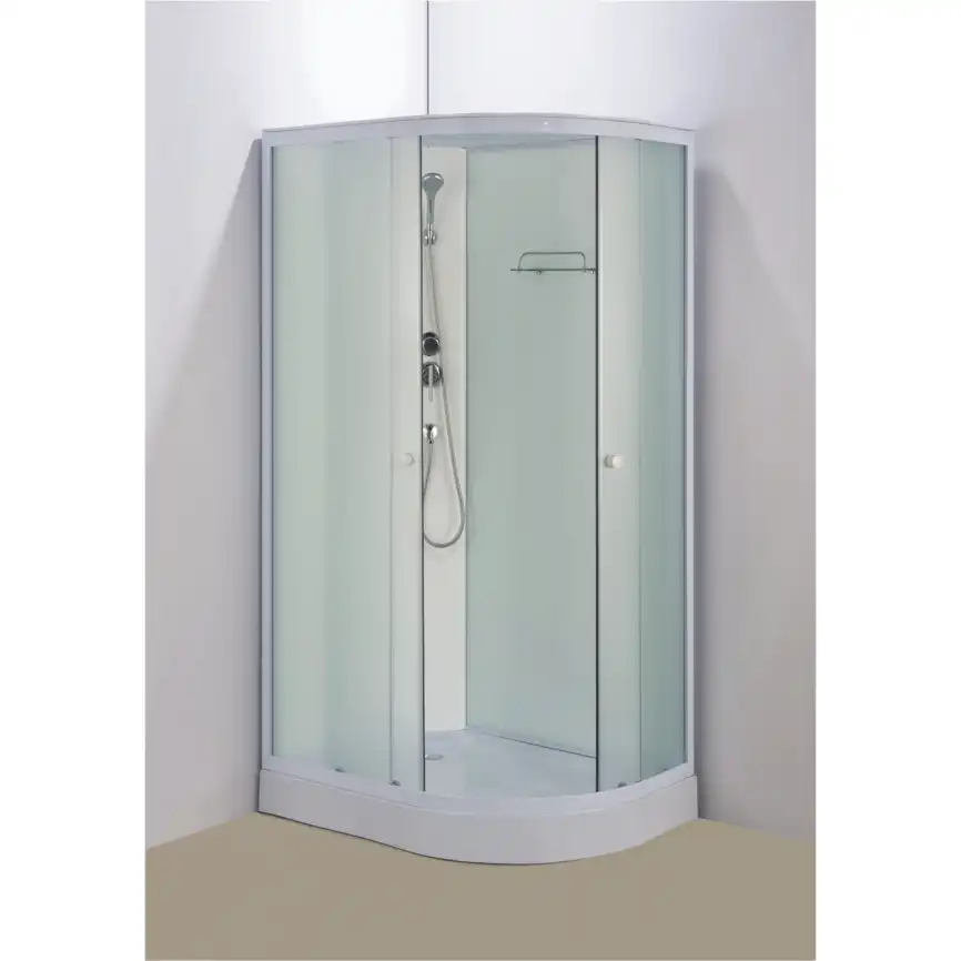 Душевая кабина Loranto 120х80, низкий поддон, Матовое стекло, CS-876ECTM/W-120 фото 2