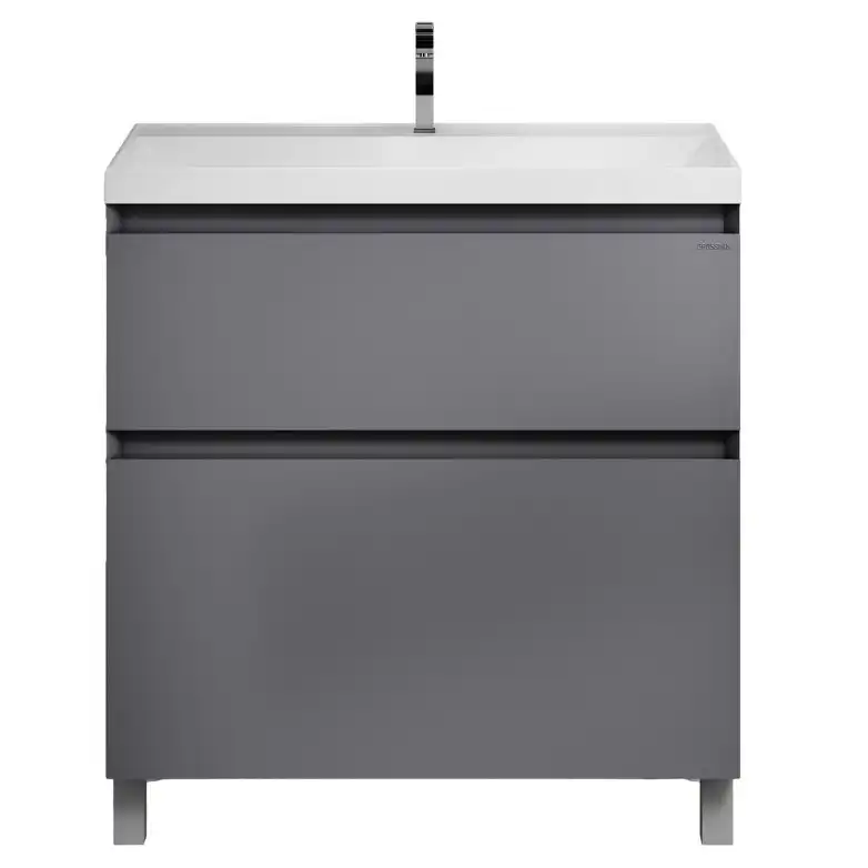 Тумба под раковину Grossman Меркадо 80 напольная, графит матовый (108075) фото 3
