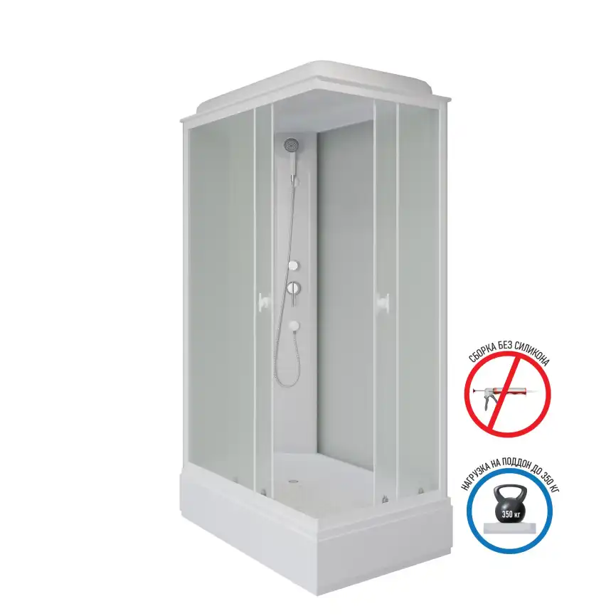 Душевая кабина Niagara Promo 100х80х215 P100/80/26Q/MT средний поддон, без гидромассажа фото 1