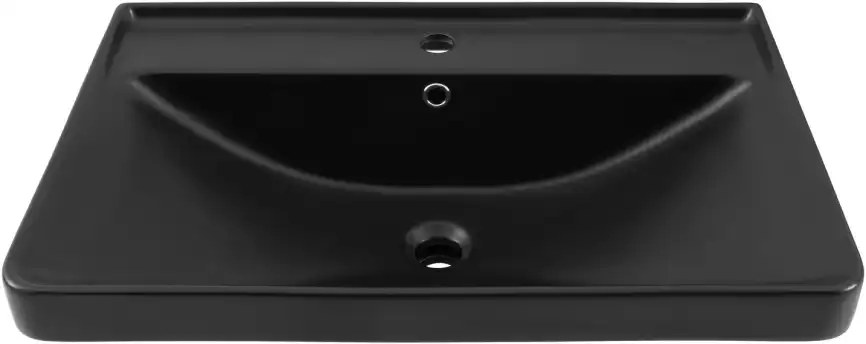 Раковина Aquanet Ирис 70 329248 прямоугольная, Черная матовая фото 6