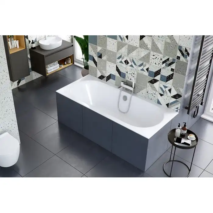 Акриловая ванна Excellent Oceana Slim 160х75 WAEX.OCE16WHS с тонким бортом, встраиваемая, Белая фото 2