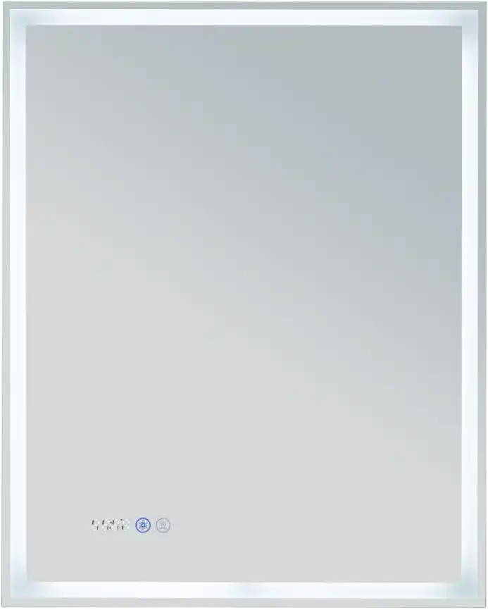Зеркало Aquanet Оптима 60х75 288963 с подсветкой, сенсорный выключатель с функцией диммера, с подогревом, с цифровым термометром и часами Белый фото 4