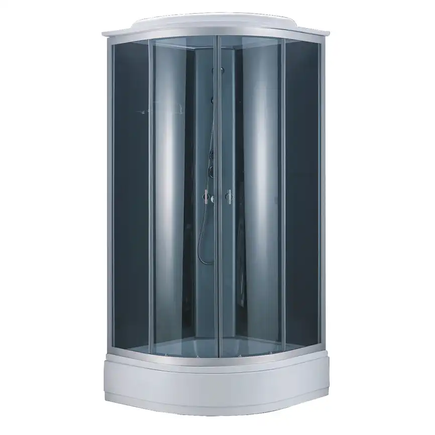 Душевая кабина Loranto 90х90 CS-881EA26TM/B-90, средний поддон, цвет профиля матовый хром фото 1