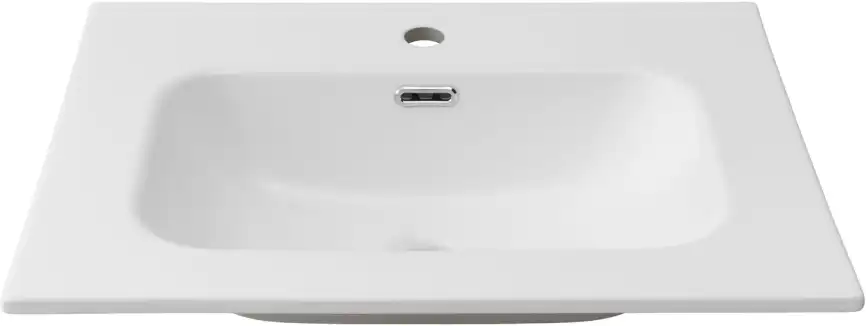 Раковина Aquanet Flat 60 330429 прямоугольная, Белая матовая фото 4