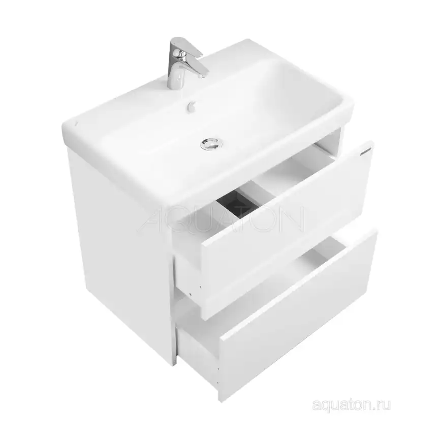 Тумба под раковину Aquaton Сканди 70 1A251801SD010 подвесная цвет, белый фото 3