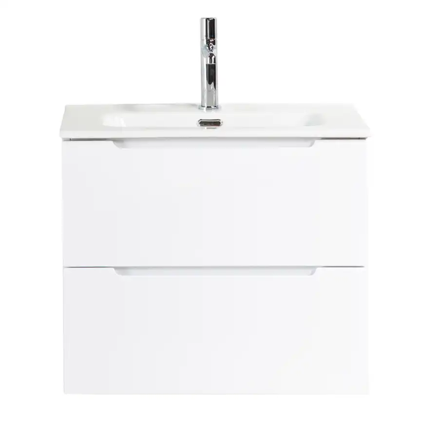 Тумба под раковину BelBagno ETNA39-600/390-2C-SO-BL-P подвесная Bianco Lucido фото 1