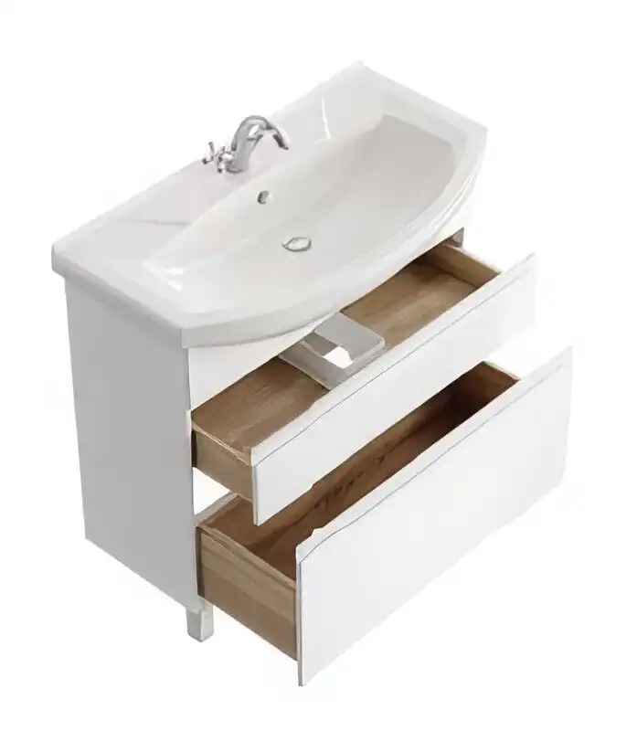 Тумба с раковиной напольная Aqwella Rodos 85 см, ROD01082N, цвет Белый фото 3