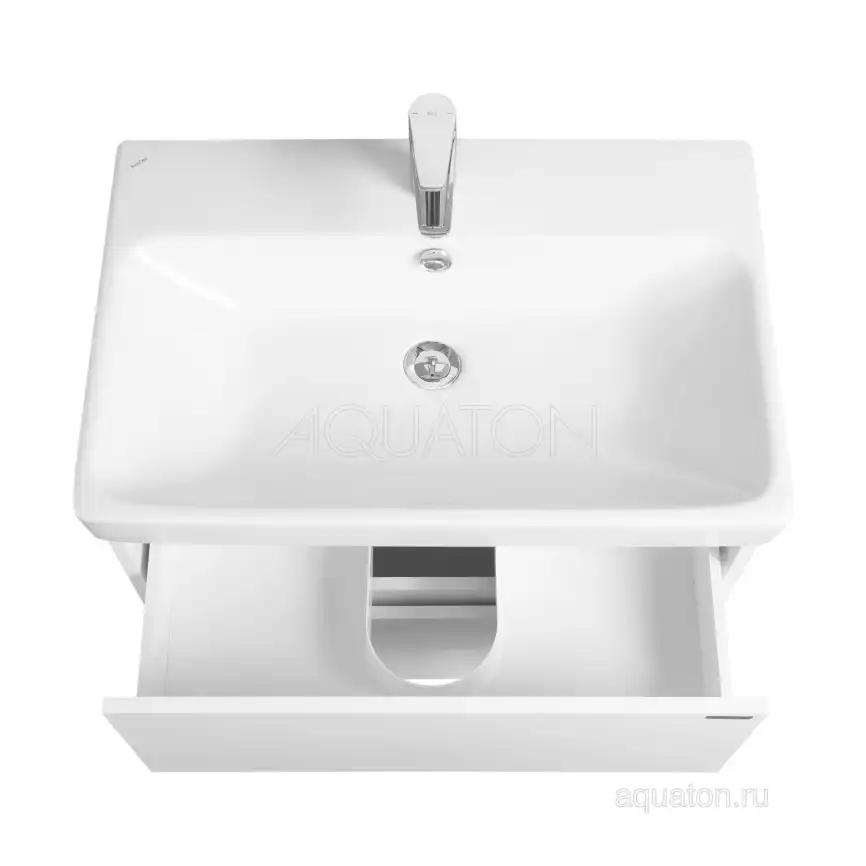Тумба под раковину Aquaton Сканди 70 1A251801SD010 подвесная цвет, белый фото 4