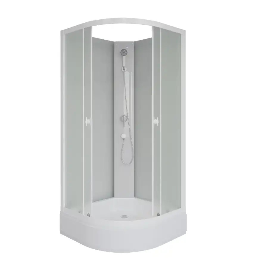 Душевая кабина Niagara Promo 100х100х200 P100/26/MT/BK средний поддон, без гидромассажа фото 2